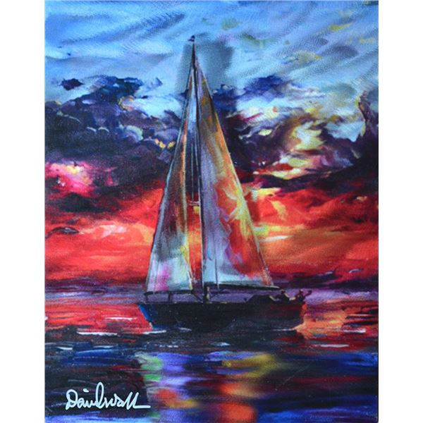 WALL ** OCEAN SUNSET ** ORIGINAL