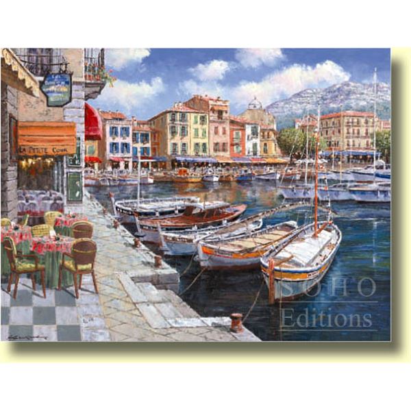 Cafe in Cassis by Sam Park