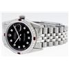 Image 8 : Rolex Mens Datejust 36 Black Diamond & Ruby Datejust Wristwatch