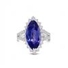 Image 3 : Tanzanite Marquis Ring