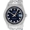 Image 1 : Rolex Mens Stainless Steel Black Diamond 36MM Datejust Wristwatch