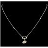 Image 1 : 0.68 ctw Diamond Necklace - 14KT White Gold