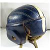 Image 1 : ANTIQUE LEATHER FOOTBALL HELMENT BLUE / WHITE