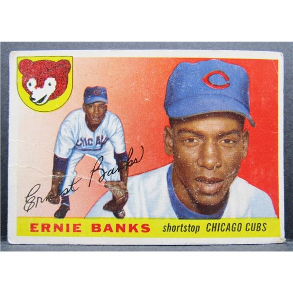 1955 TOPPS #28 ERNIE BANKS VG