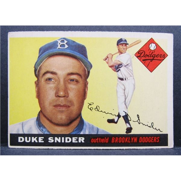 1955 TOPPS #210 DUKE SNIDER VGEX