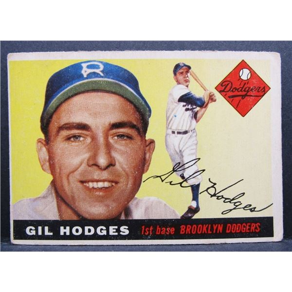 1955 TOPPS #187 GIL HODGES VG