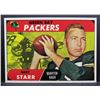 Image 2 : (3) 1968 TOPPS FOOTBALL STAR CARDS #1 STARR