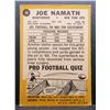 Image 2 : 1967 TOPPS #98 JOE NAMATH VGEX+