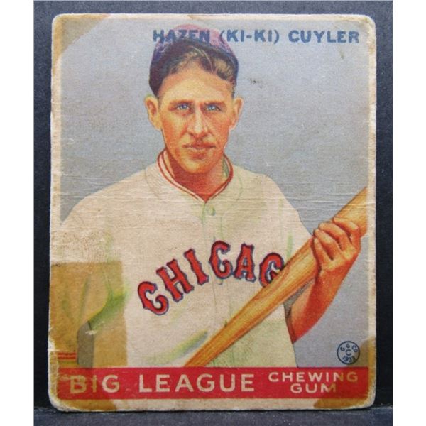 1933 GOUDEY #23 KIKI CUYLER ROOKIE