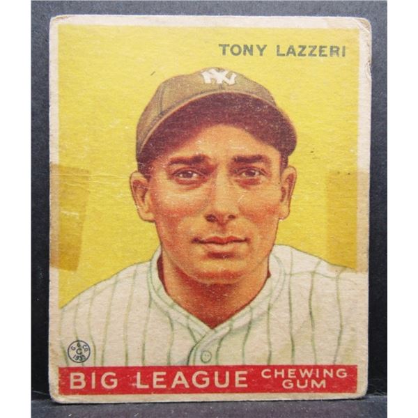 1933 GOUDEY #31 TONY LAZZERI ROOKIE