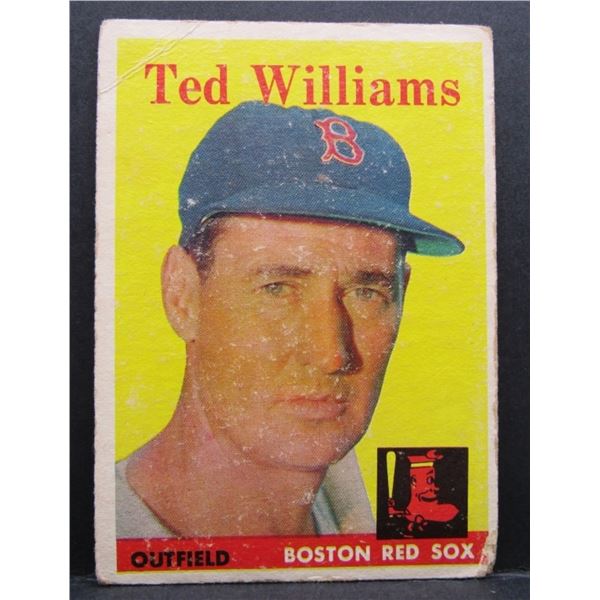 1958 TOPPS #1 TED WILLIAMS VG