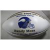 Image 1 : RANDY MOSS SIGNED 1998 FOOTBALL w/COA