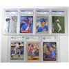 Image 1 : (7) GRADED BASEBALL STAR CARDS