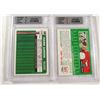 Image 2 : (2) BECKETT GRADED HANK AARON CARD