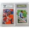 Image 1 : (2) GRADED FOOTBALL CARDS - BARRY SANDERS