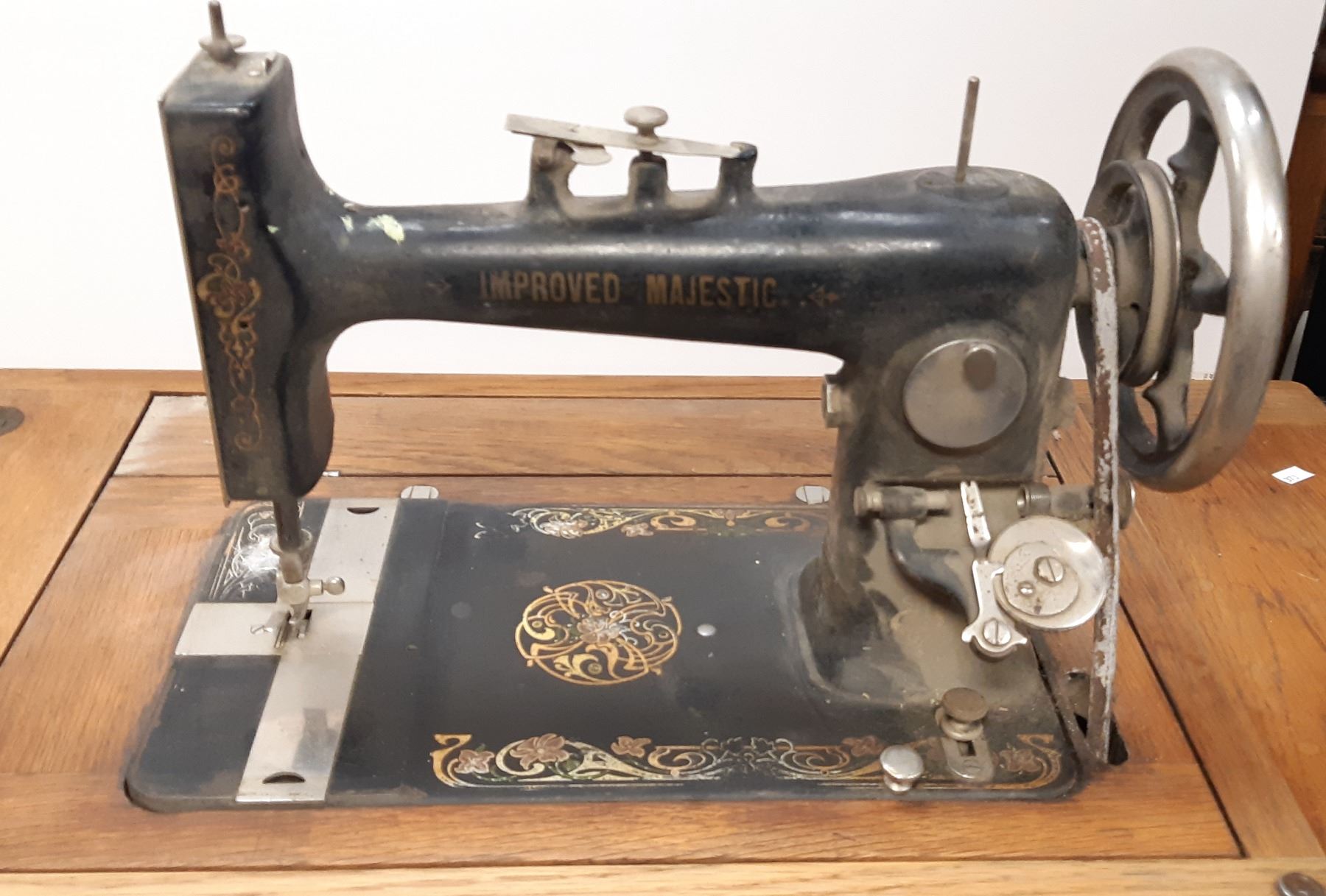 Restored Vintage Improved Majestic Sewing Machine