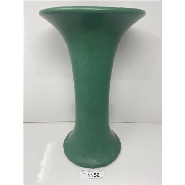 Vintage Green Pottery Vase