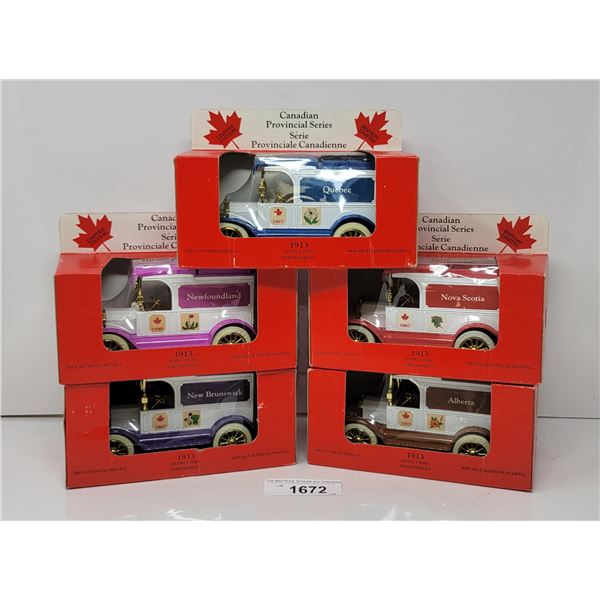 5 Vintage Ertl Die Cast Cars