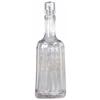 Cyrus Noble Etched Glass Fluted Whiskey Bottle
