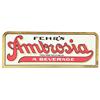 Image 1 : Fehr's Ambrosia Tin Cash Register Top Sign