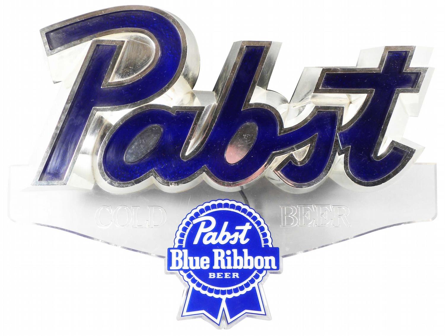 Pabst Blue Ribbon Beer Light Up Sign
