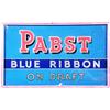 Image 1 : Pabst Blue Ribbon Beer,  Reverse Glass Sign