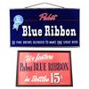 Image 1 : Lot of Two Pabst Blue Ribbon Beer Signs