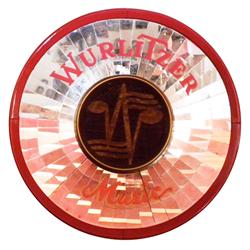 Original Wurlitzer Music Round Mirrored Speaker