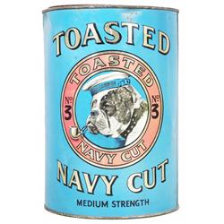 Toasted Navy Cut No. 3 Tobacco Tin Store Bin