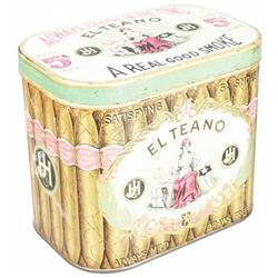 El Teano Cigar Tin. Holds 50 cigars