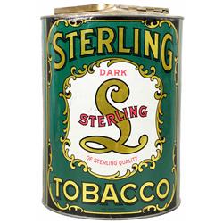 Sterling Tobacco Store Display Tin