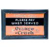 Image 1 : Orange Crush Reverse Glass Sign