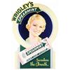 Image 1 : Wrigley's Spearmint Gum Die  Cut Cardboard Sign