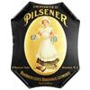 Image 1 : Imported Pilsner Curled Corner Tin Sign