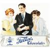 Image 1 : 1920 Fulton's Chocolates Die Cut Cardboard Sign