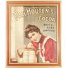 Image 1 : Van Houten's Cocoa Cardboard Sign
