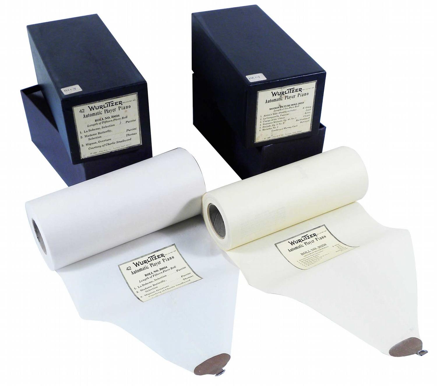 Wurlitzer Automatic Player Piano Rolls Wurlitzer Automatic Player Piano Rolls