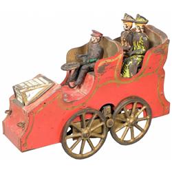 Late 1800's Wood and Tin Toy Car