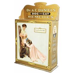 Dr. A. C. Daniels Dog and Cat Remedies Tin Store Display