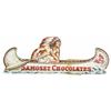 Image 1 : Samoset Chocolates Die Cut Cardboard Sign