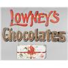 Image 1 : Lowney's Chocolates Die Cut Three Piece Tin Sign