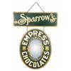 Image 1 : Sparrow's Empress Chocolates Die Cut Tin Sign