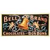 Bell Brand Chocolates & Bon Bons Tin Sign