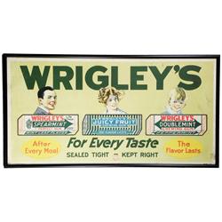 Wrigley's Chewing Gum Trolley Car Sign