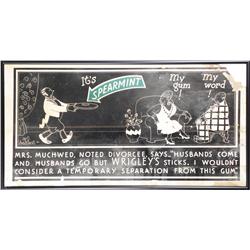 Trolley Car Sign for Wrigley's Spearmint Gum