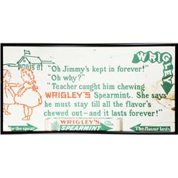 Trolley Car Sign for Wrigley's Spearmint Gum