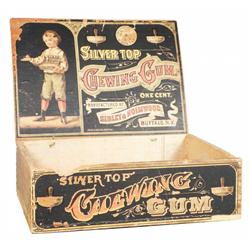 Silver Top Chewing Gum  Wood Box