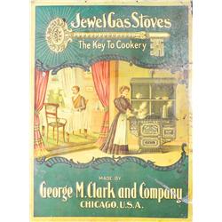 Extremely Rare Jewel Gas Stoves Tin Sign