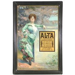 Alta Queen of Mountain Mineral Waters Tin Sign