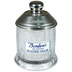 Borden's Malted Milk Glass Canister